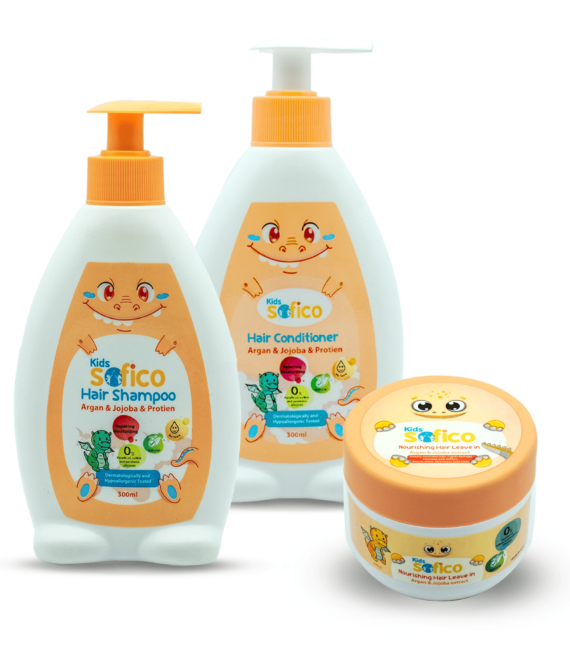 Glow & Grow Argan Care Kit (Argan Shampoo & Conditioner, Nourishing Leave-in)